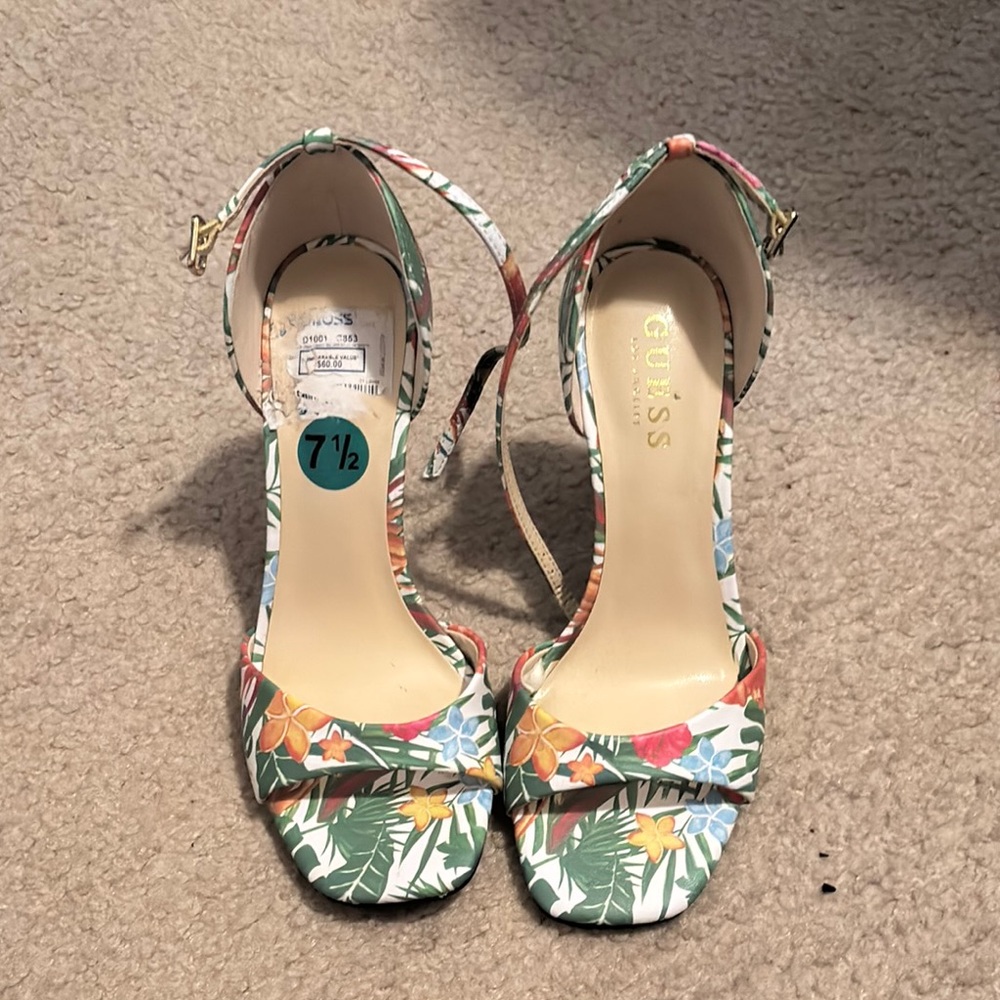 GUESS Floral Women's Heels - Multicolor